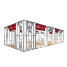 Exhibición de la cabina de publicidad personalizada de Shanghai para el stand de exhibición de la exhibición / gran feria comercial de cabina modular y portátil